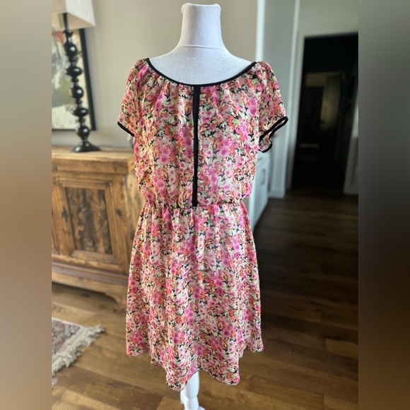 Cottagecore Madison Leigh Floral Sheer Dress 10 Large L - Picture 3 of 13